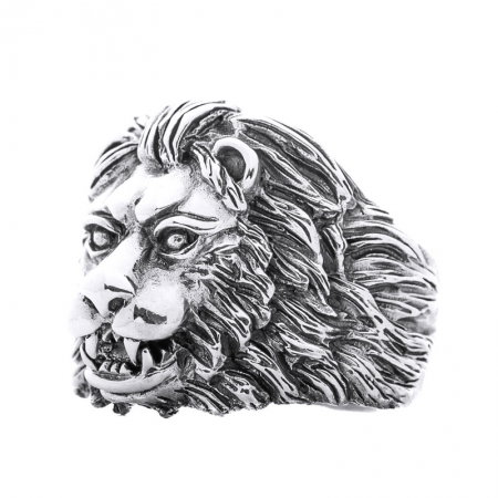 Inel argint 925 cu cap de leu, Aslan [4]