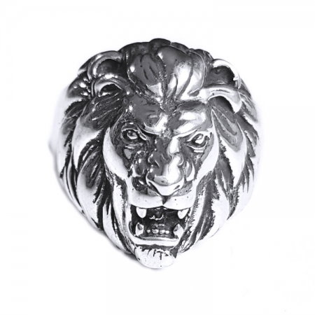 Inel argint 925 cu cap de leu, Leon [0]