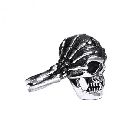 Inel argint 925 cu craniu, Hard rock [1]