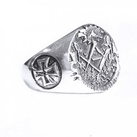 Inel argint 925 cu cruce si simboluri malteze , Ritual [1]