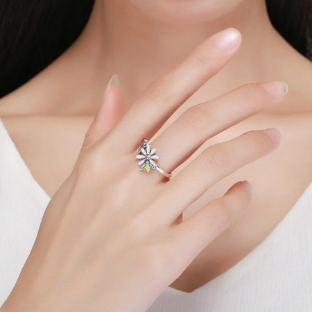 Inel argint 925 cu floare si gargarita - Be Lucky IST0046 [5]