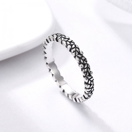 Inel argint 925 cu frunze si aspect vintage - Be Authentic IST0033 [2]