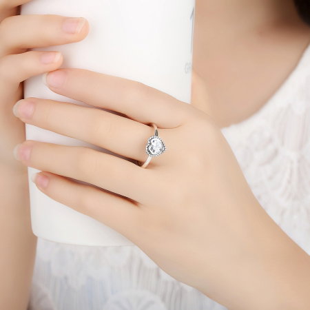 Inel argint 925 cu inimioara si zirconii albe IST0013 [5]