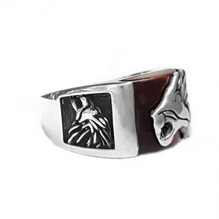 Inel argint 925 cu leu si ochi de tigru [1]