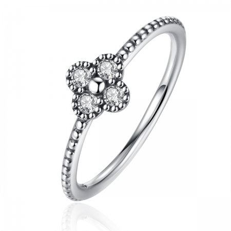 Inel argint 925 floare si zirconii albe - Be Authentic  IST0016 [0]