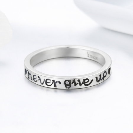 Inel argint 925 Never Give Up - Nu renunta niciodata - Be Authentic IST0035 [1]