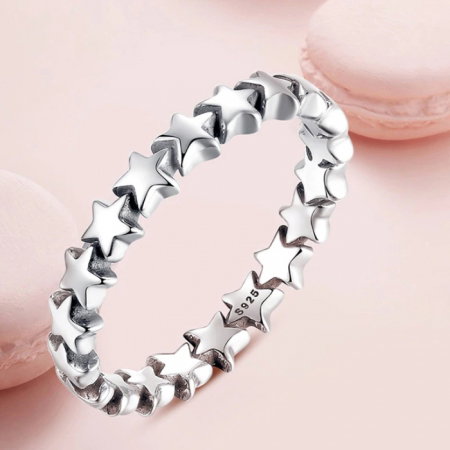 Inel argint 925 patinat cu stelute IST0014 [2]