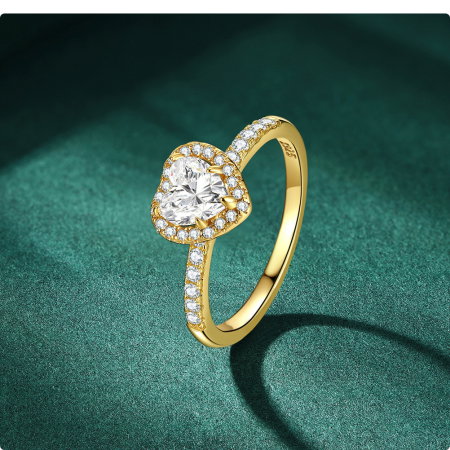 Inel argint 925 placat cu aur 14K cu zirconiu [1]