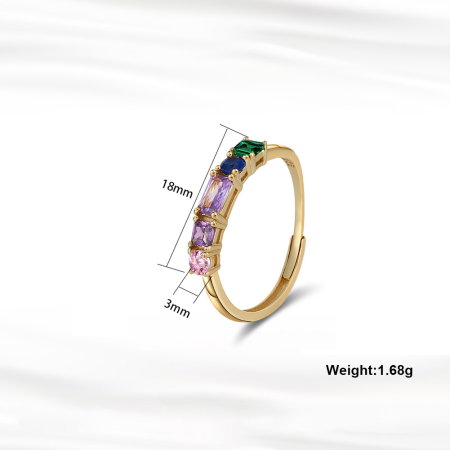 Inel argint 925 placat cu rodiu cu zirconia [4]