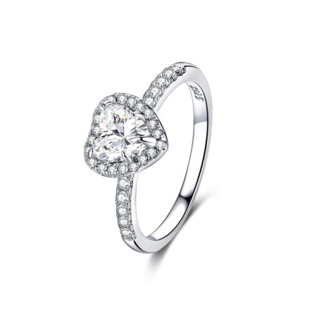 Inel argint 925 placat cu rodiu cu zirconiu