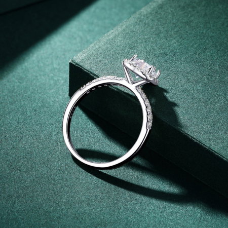 Inel argint 925 placat cu rodiu cu zirconiu [3]