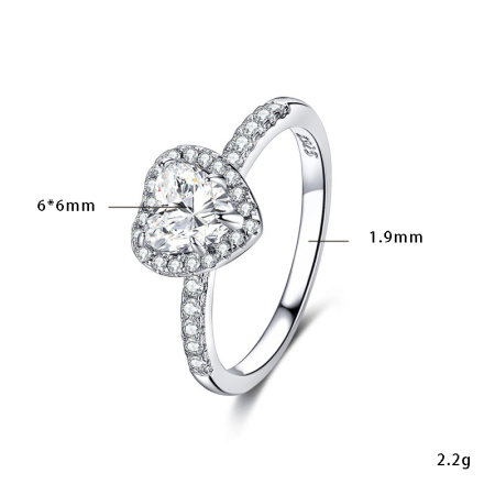 Inel argint 925 placat cu rodiu cu zirconiu [1]