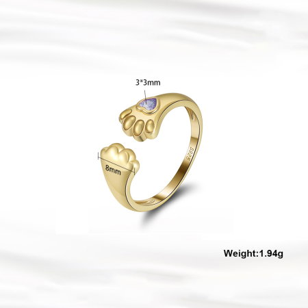 Inel argint 925 placat cu rodiu cu zirconiu [3]