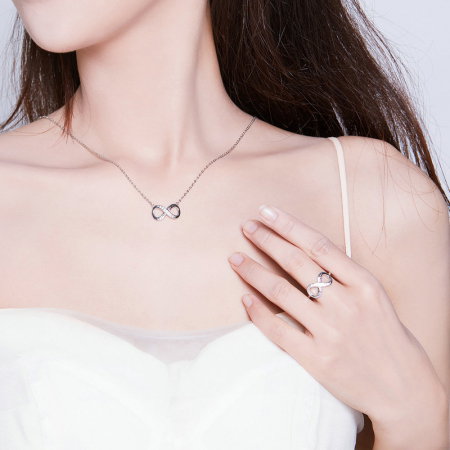 Inel argint ajustabil Dragoste Infinita  - family forever [9]