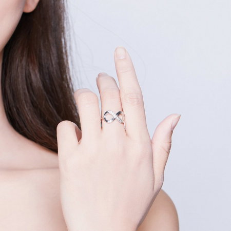 Inel argint ajustabil Dragoste Infinita  - family forever [1]