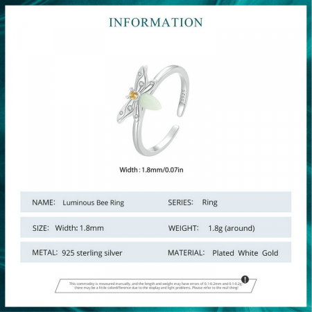 Inel argint albinuta fosforescenta [11]