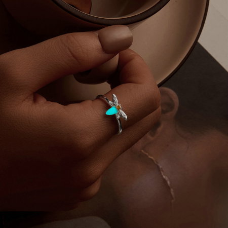 Inel argint albinuta fosforescenta [4]