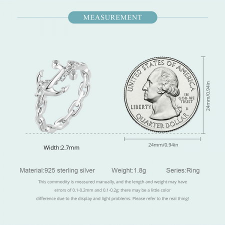 Inel argint ancora [9]