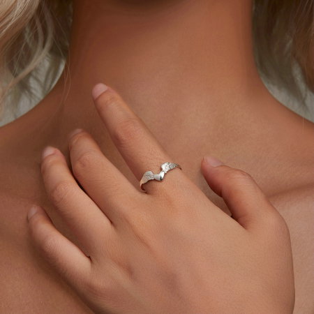 Inel argint aripi de inger, reglabil [3]