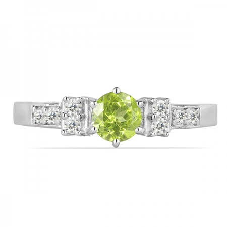 Inel argint Artemisia, 925, cu peridot si zirconiu alb - IVA0011 [1]