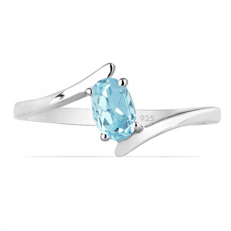 Inel argint Aurora, 925, cu topaz Blue Sky - IVA0038 [1]