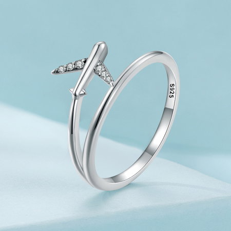 Inel argint avion [5]