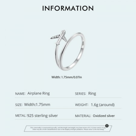 Inel argint avion [7]