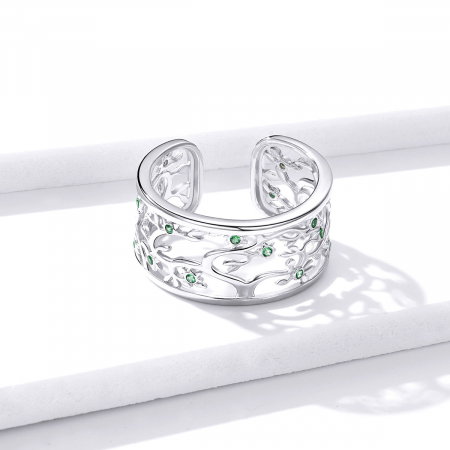 Inel argint copacul vietii, reglabil [6]