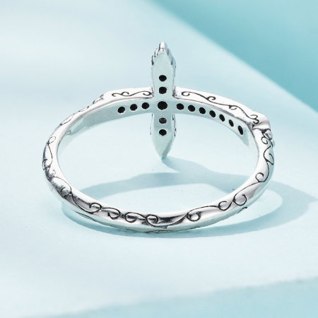 Inel argint cruce de epoca [4]