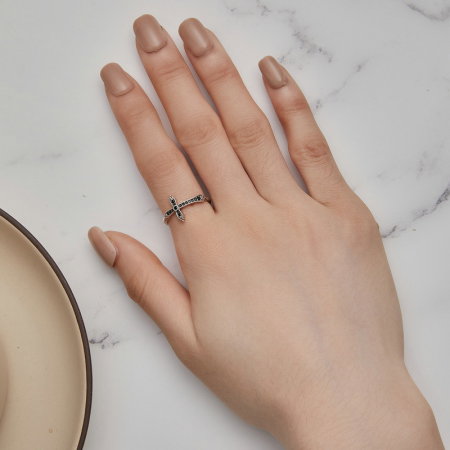 Inel argint cruce de epoca [6]