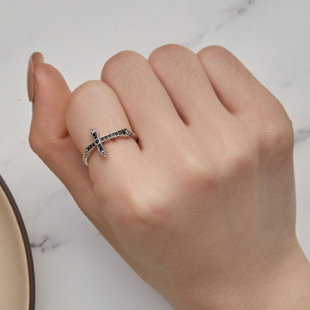 Inel argint cruce de epoca [1]