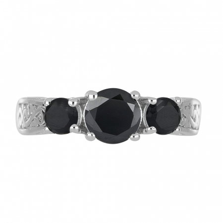 Inel argint cu 3 pietre de Onix - IVA0110 [2]