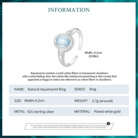 Inel argint cu acvamarin [9]