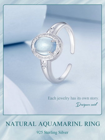 Inel argint cu acvamarin [12]