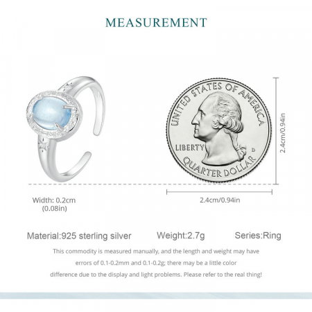 Inel argint cu acvamarin [10]