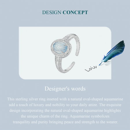 Inel argint cu acvamarin [11]