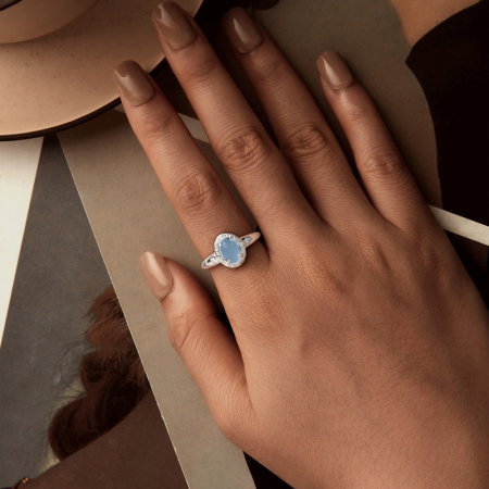 Inel argint cu acvamarin [7]