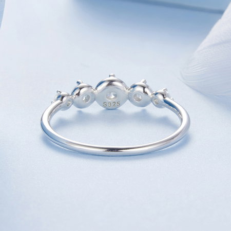 Inel argint cu cinci zirconii [4]