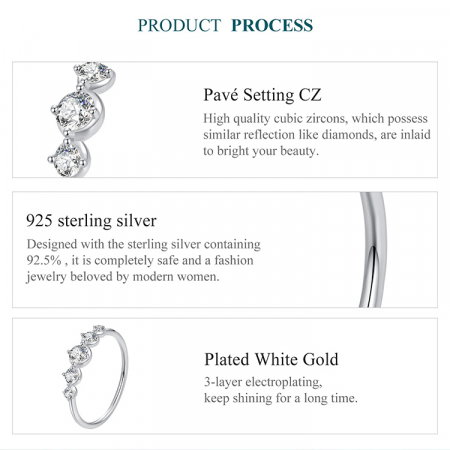 Inel argint cu cinci zirconii [16]