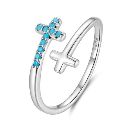 Inel argint cu cruciulite