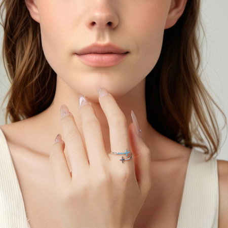 Inel argint cu cruciulite [1]