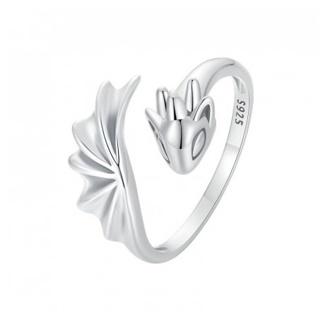 Inel argint cu dragoni