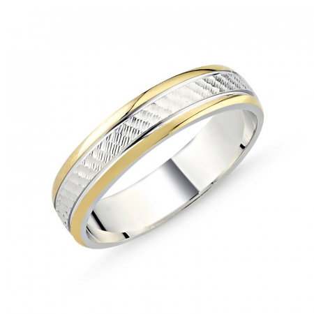 Inel argint cu dungi aurii [1]