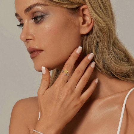 Inel argint cu floarea soarelui [1]