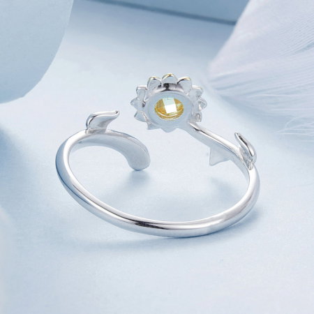 Inel argint cu floarea soarelui [6]