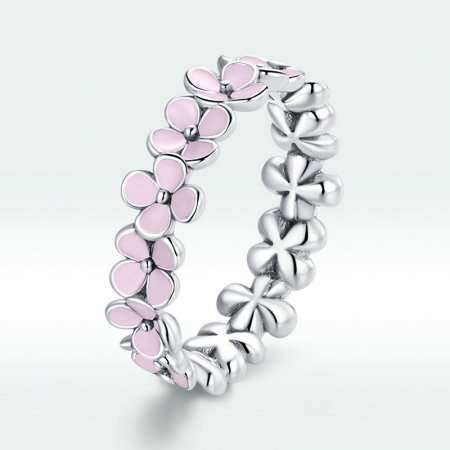 Inel argint cu flori [7]