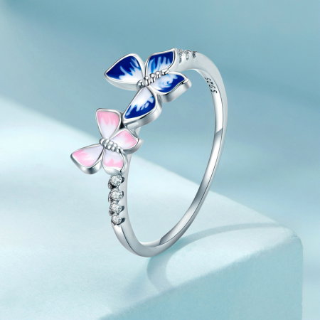 Inel argint cu fluturasi [4]
