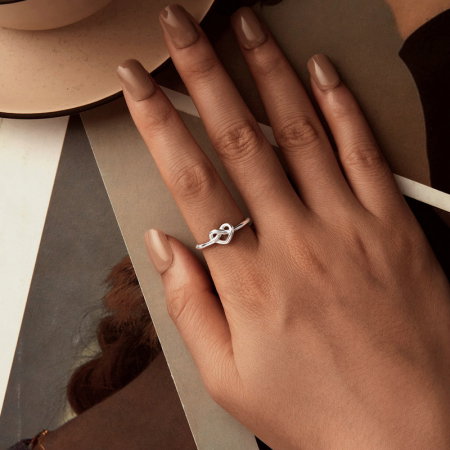 Inel argint cu inimioara inodata [7]