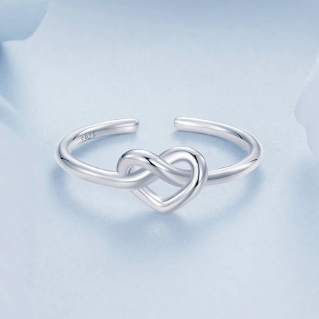 Inel argint cu inimioara inodata [4]