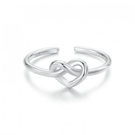 Inel argint cu inimioara inodata [13]